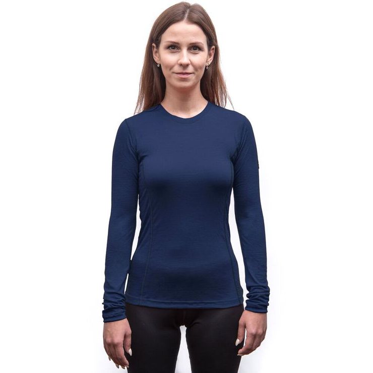 SENSOR MERINO ACTIVE dámské triko dl.rukáv, deep blue