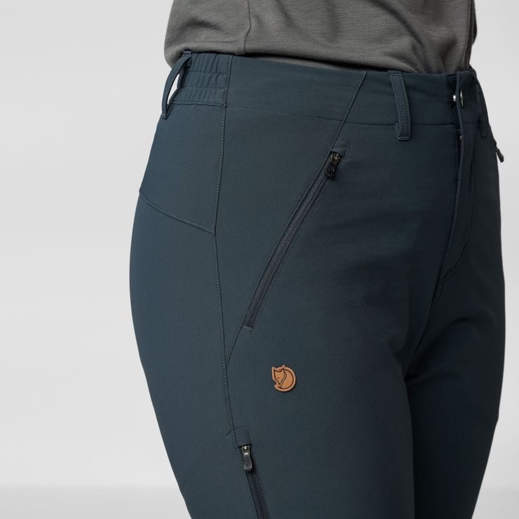 FJÄLLRÄVEN Abisko Trail Stretch Trousers W Suede Brown