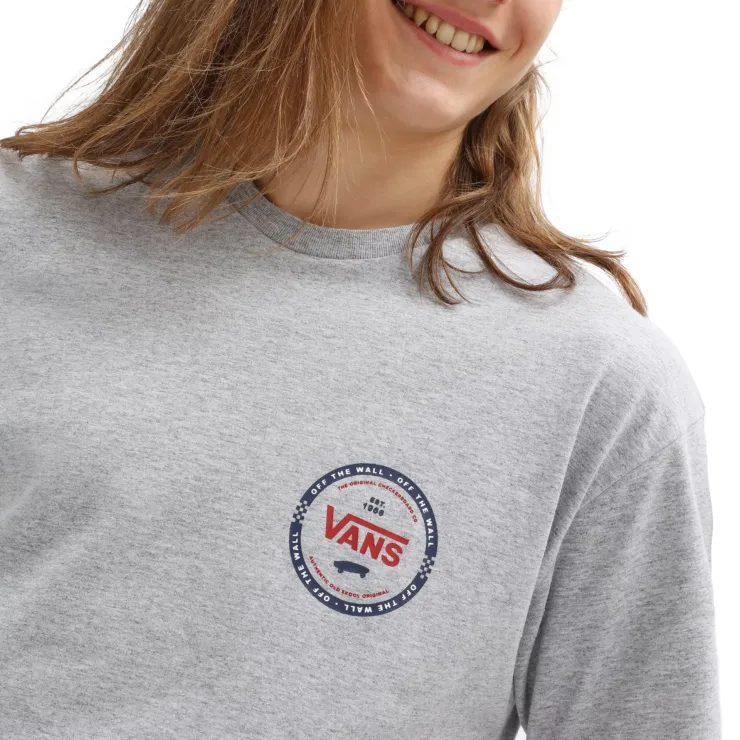 VANS LOGO CHECK SS ATHLETIC, HEATHER