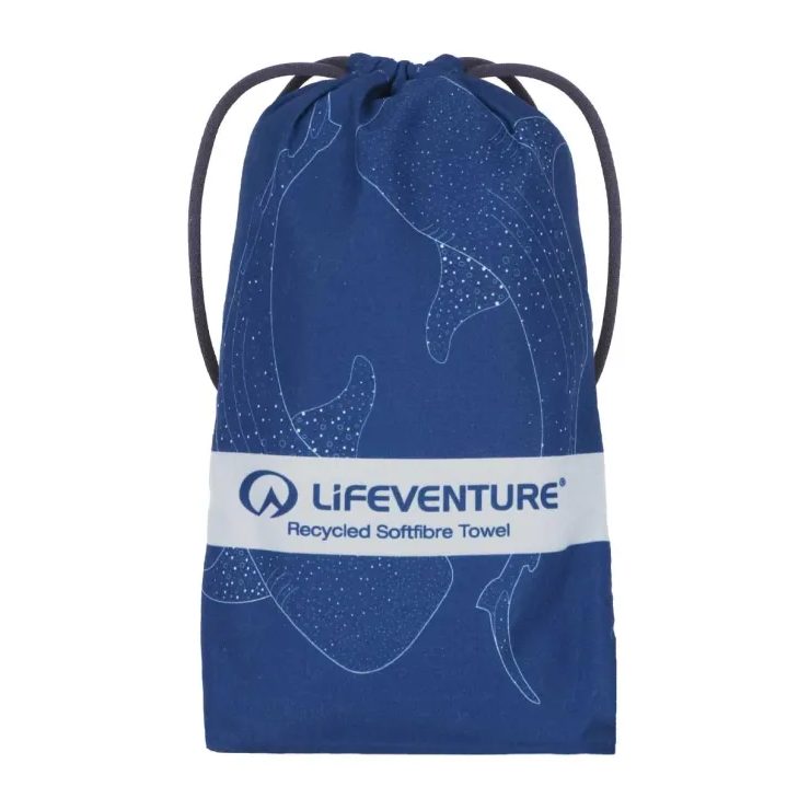 LIFEVENTURE Recycled SoftFibre Trek Towel whale