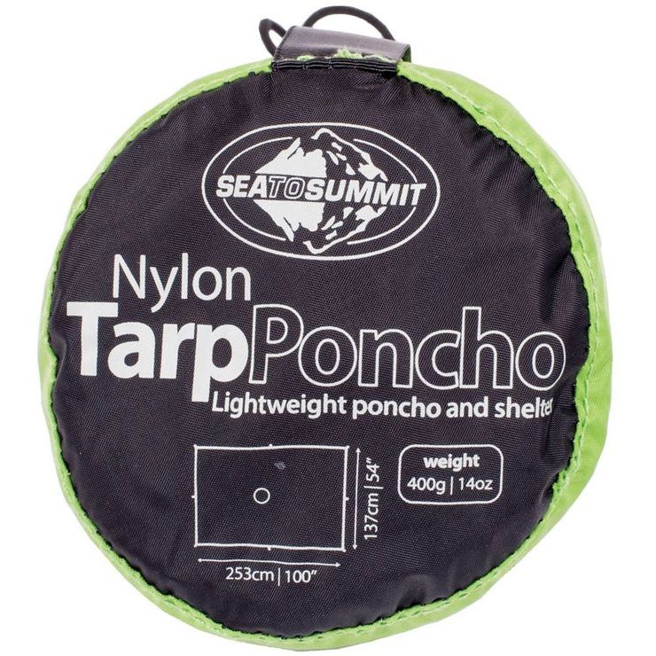 SEA TO SUMMIT Nylon 70D Tarp Poncho Green