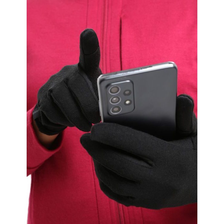 ICEBREAKER U 260 Tech Glove Liner, BLACK