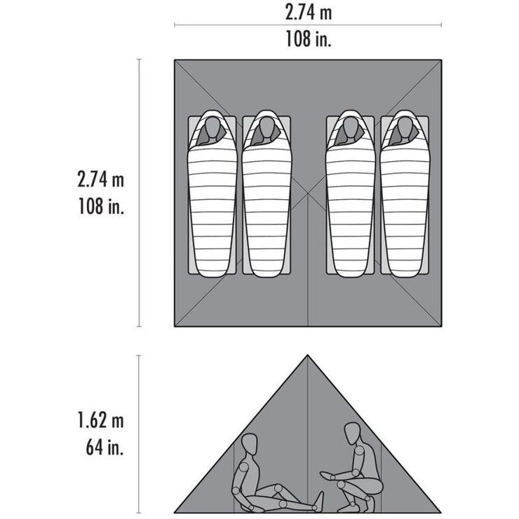 MSR FRONT RANGE ULTRALIGHT TARP SHELTER Green