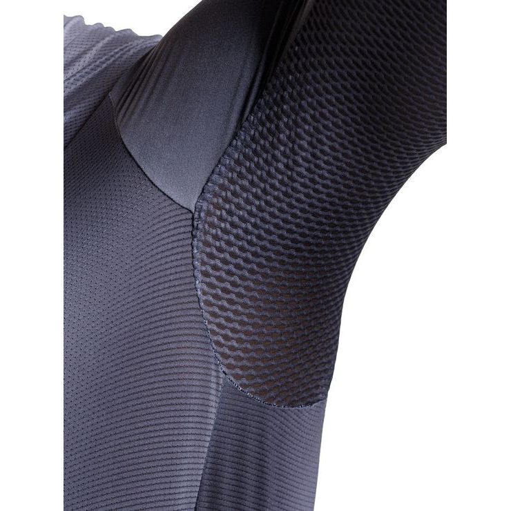 X-BIONIC COREFUSION AERO JERSEY SS MEN DARK MONOCHROMATIC HEATMAP