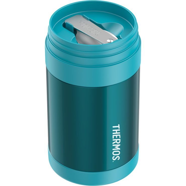 THERMOS Dětská termoska na jídlo s lžící 470 ml tyrkysová