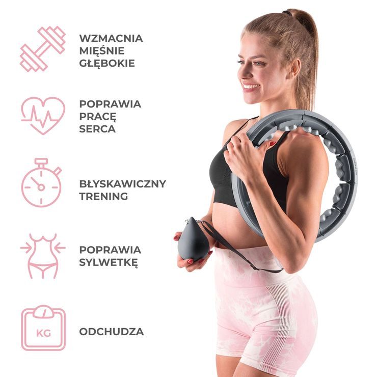 HMS HHW06 černá se závažím a počítadlem a zeštíhlujícího pásu BR163 plus size