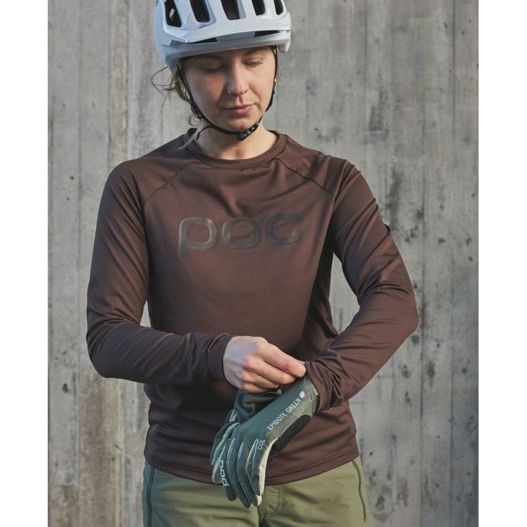 POC W's Reform Enduro Jersey Axinite Brown