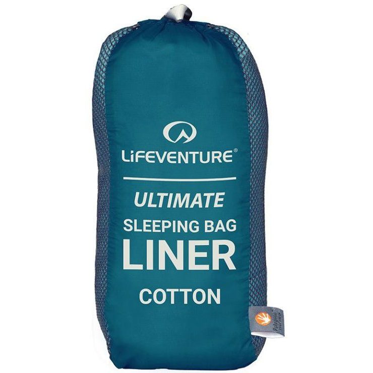 LIFEVENTURE Cotton SB Liner Ultimate Mummy 220 × 56–85 cm