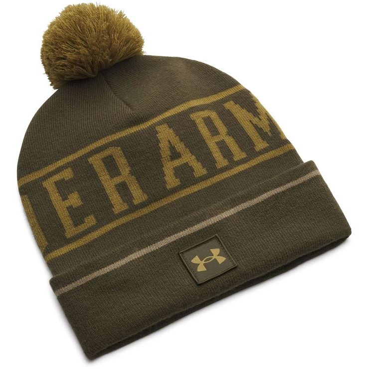 UNDER ARMOUR M Halftime Pom Beanie 308-GRN
