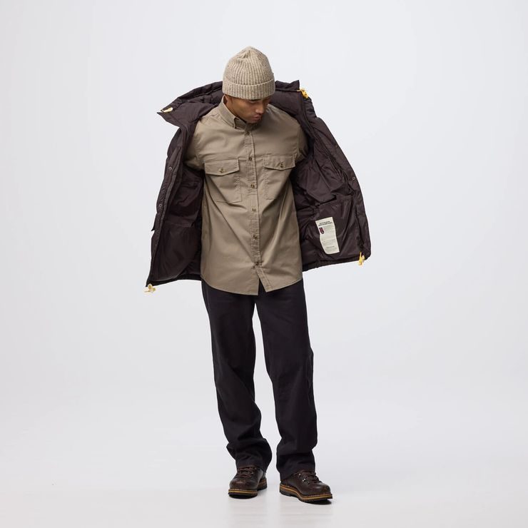 FJÄLLRÄVEN Övik G-1000 Shirt LS M Suede Brown