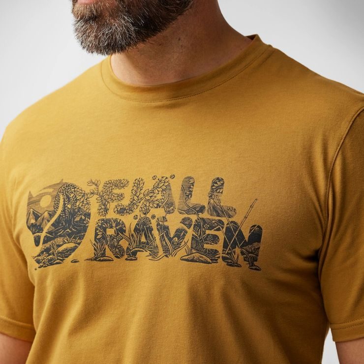 FJÄLLRÄVEN Lush Logo T-shirt M Acorn