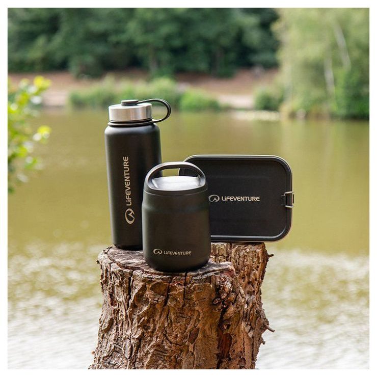 LIFEVENTURE Food Flask; 600 ml; light grey