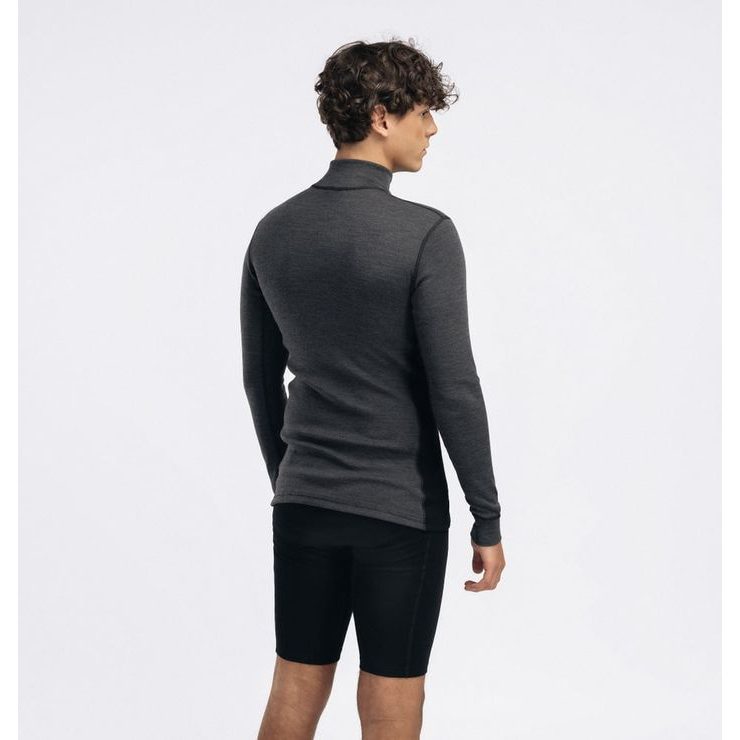 ACLIMA WarmWool mockneck M's Marengo/Jet Black