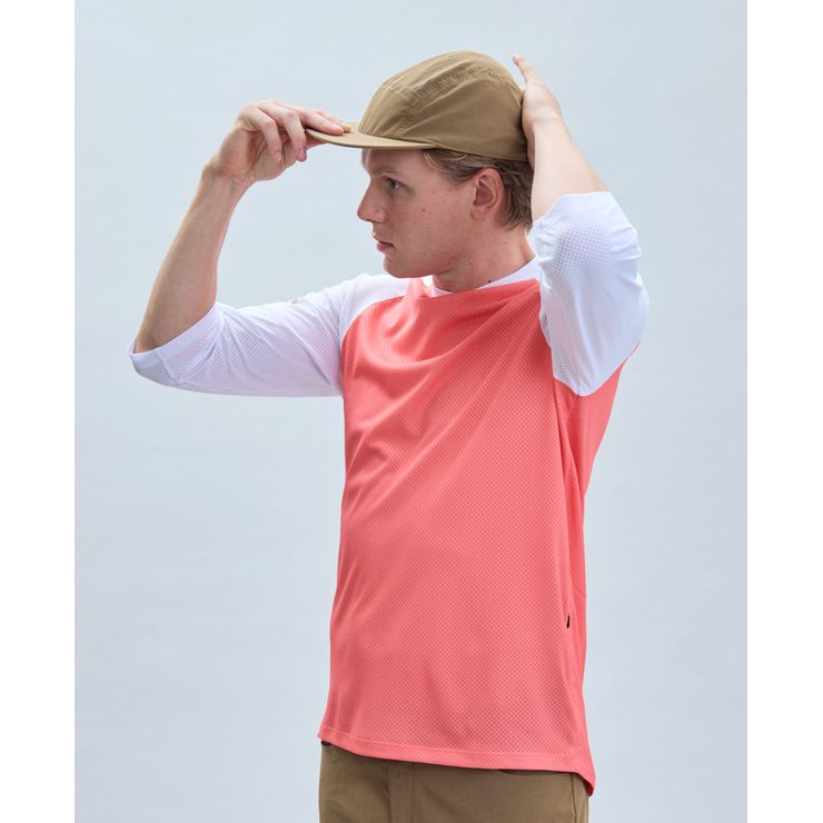 POC MTB Pure 3/4 Jersey Ammolite Coral/Hydrogen White