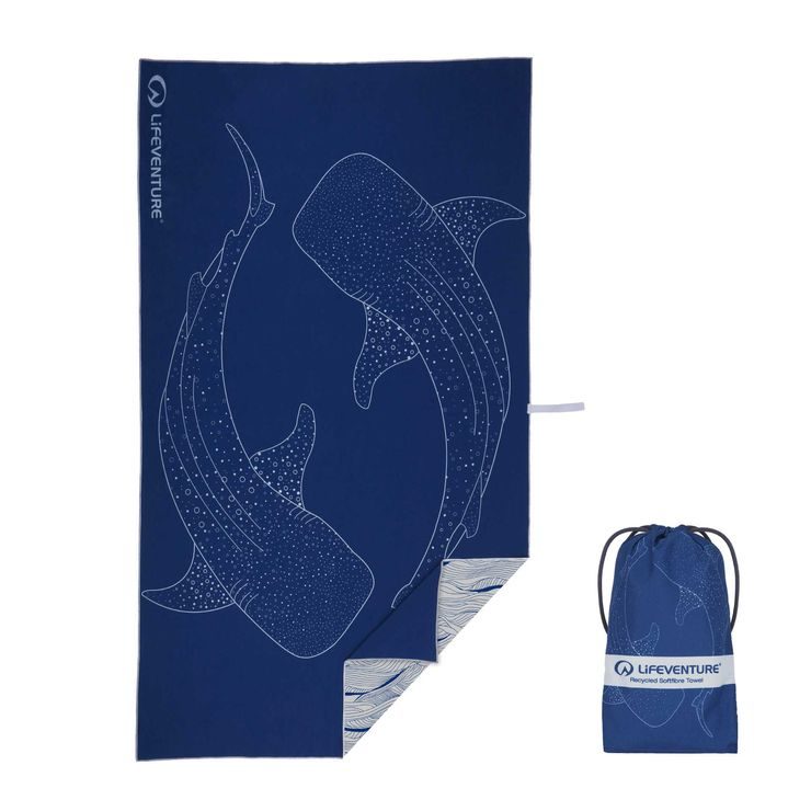 LIFEVENTURE Recycled SoftFibre Trek Towel whale