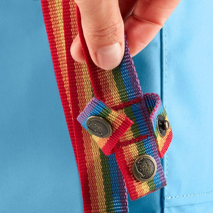 FJÄLLRÄVEN Kånken Rainbow Mini 7 Chalk Rose-Rainbow
