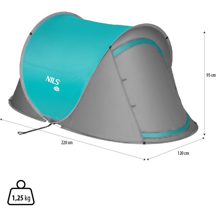 NILS Camp NC3743 tyrkysový