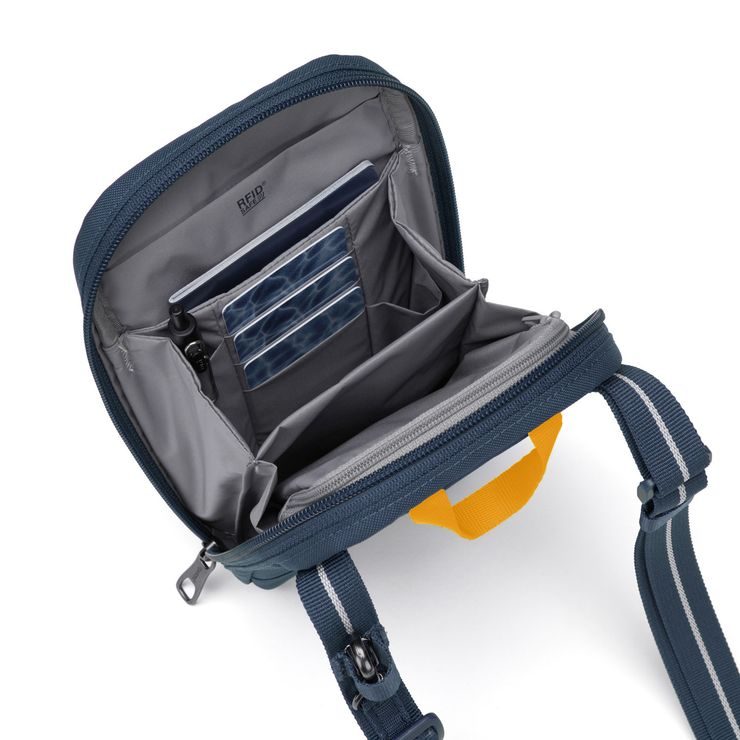 PACSAFE RFIDSAFE TECH CROSSBODY coastal blue
