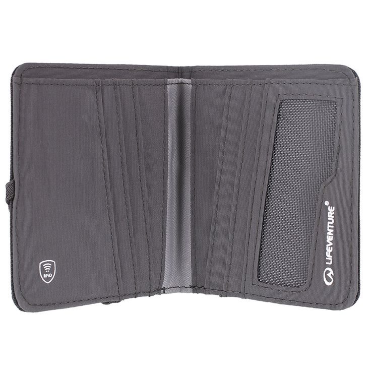 LIFEVENTURE RFiD Compact Wallet Recycled grey