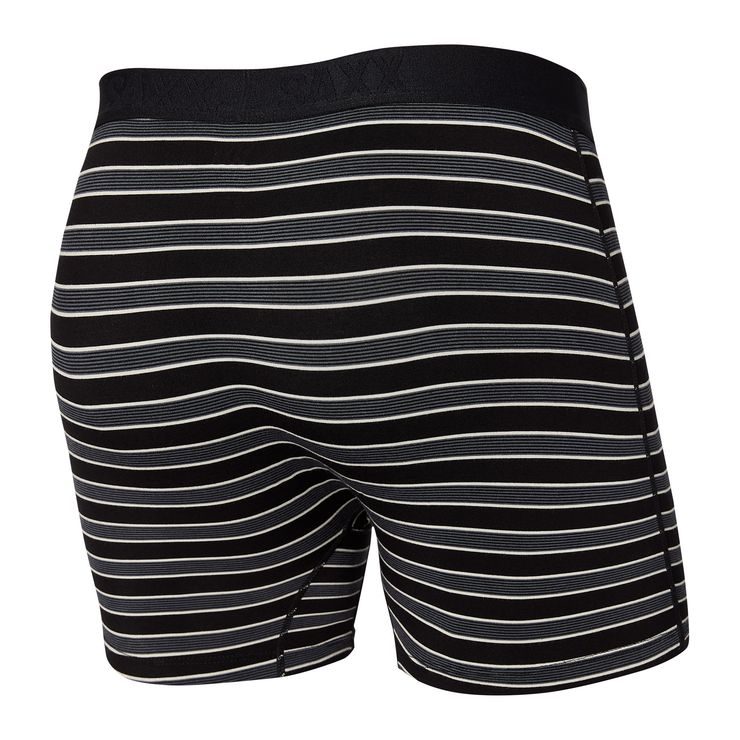 SAXX ULTRA BOXER BRIEF FLY black crew stripe