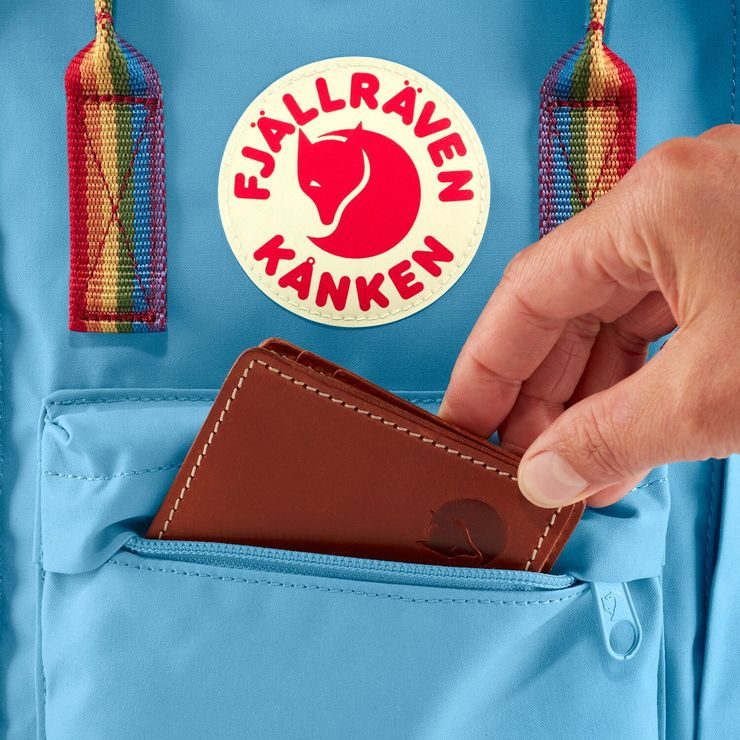 FJÄLLRÄVEN Kånken Rainbow Mini 7 Chalk Rose-Rainbow