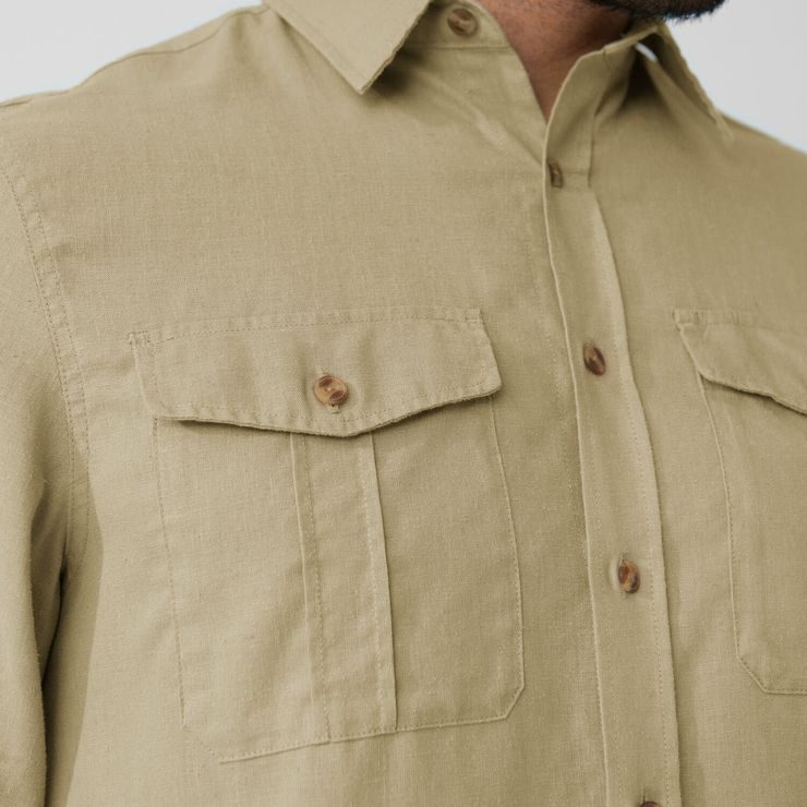FJÄLLRÄVEN Övik Travel Shirt LS M Dusty Rose
