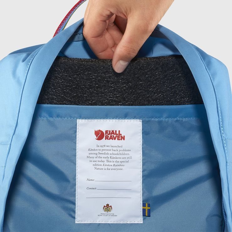 FJÄLLRÄVEN Kånken Rainbow 16 Chalk Rose-Rainbow
