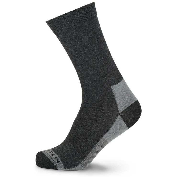 LORPEN LIFESTYLE WOOL VIGO CREW, WHALES GREY