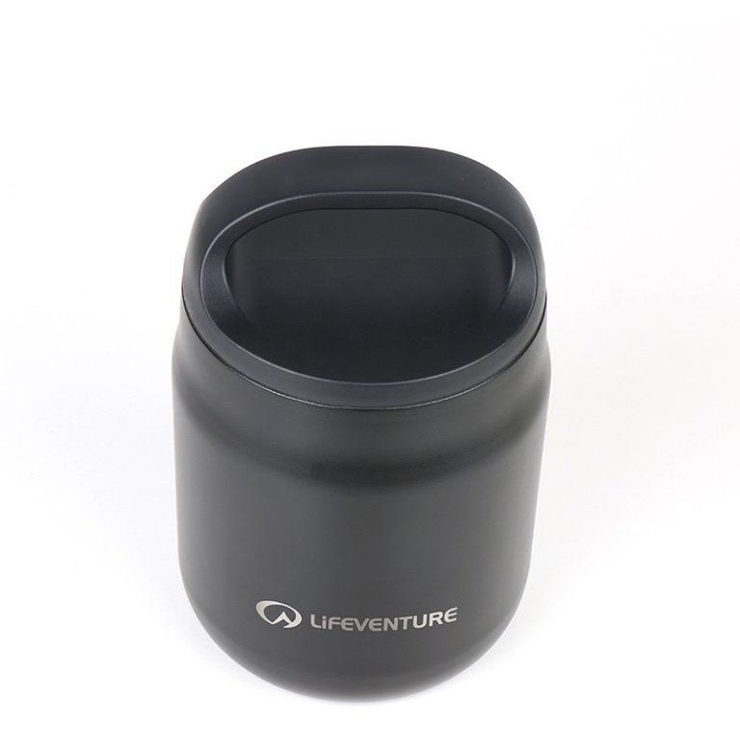 LIFEVENTURE Food Flask; 600 ml; light grey