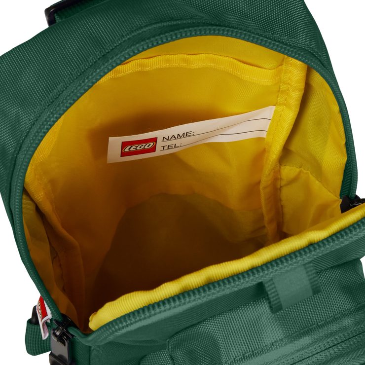LEGO BAGS Brick 1x2 Sling Bag 2,5 - tmavě zelený