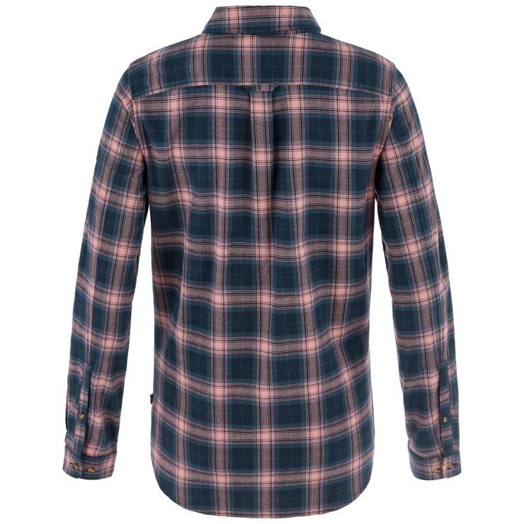 FJÄLLRÄVEN Övik Classic Flannel Shirt W Dark Navy-Ash Rose