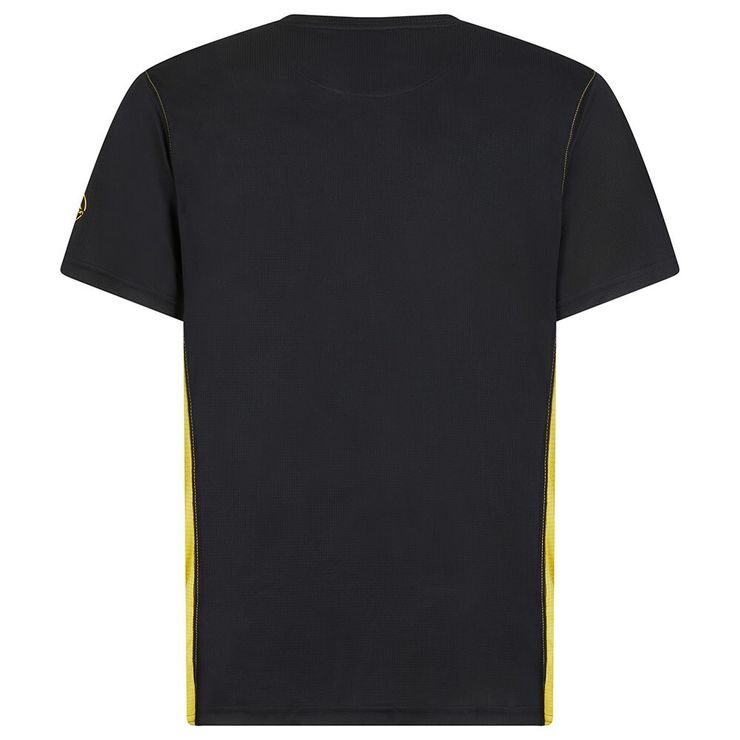 LA SPORTIVA Promo Tee M, Black/Yellow_999100