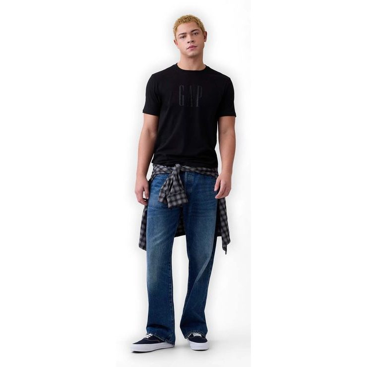 GAP 889543-02 Tričko s logem Everyday Soft Černá