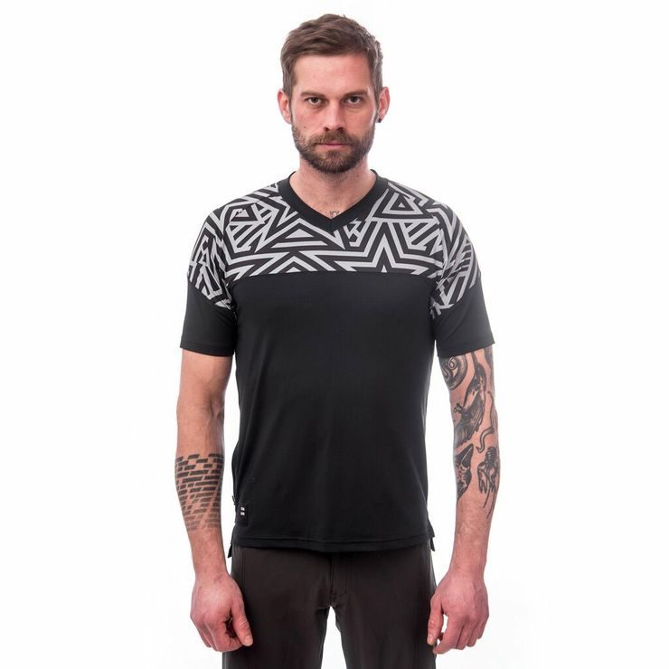 SENSOR HELIUM pánský dres volný kr.rukáv černá/stars