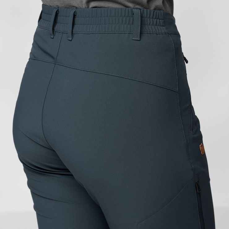 FJÄLLRÄVEN Abisko Trail Stretch Trousers W Suede Brown
