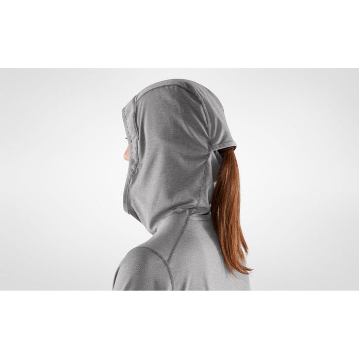 FJÄLLRÄVEN Abisko Sun-hoodie W Shark Grey