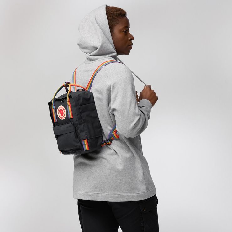 FJÄLLRÄVEN Kånken Rainbow Mini 7 Chalk Rose-Rainbow