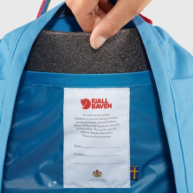 FJÄLLRÄVEN Kånken Rainbow Mini 7 Chalk Rose-Rainbow