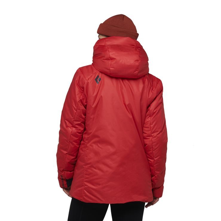 BLACK DIAMOND W BELAY PARKA Coral Red