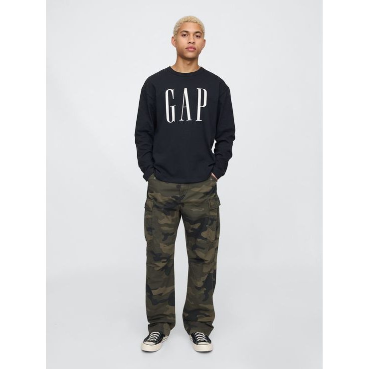GAP Oversize tričko s logem Černá
