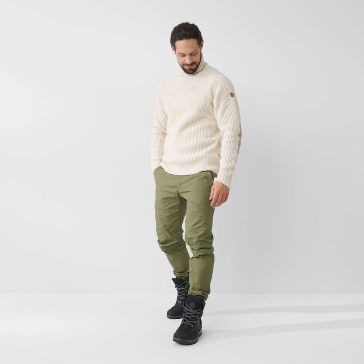 FJÄLLRÄVEN Övik Roller Neck Sweater M Chalk White