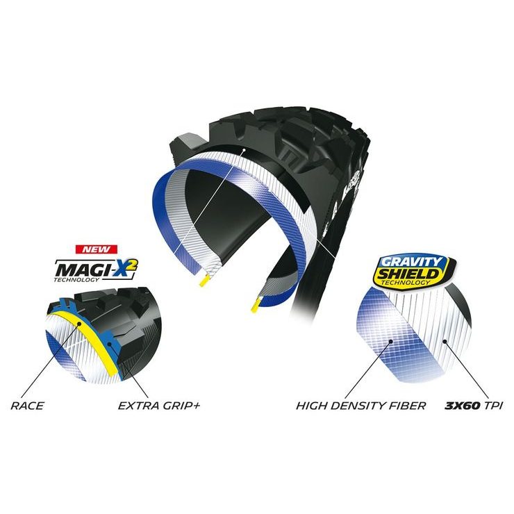 MICHELIN WILD ENDURO FRONT MAGI-X2 TS TLR KEVLAR 27,5X2.40 COMPETITION LINE 261598