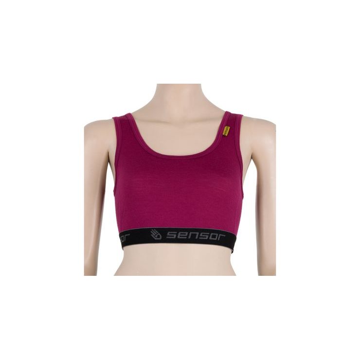 SENSOR MERINO ACTIVE dámská podprsenka lilla