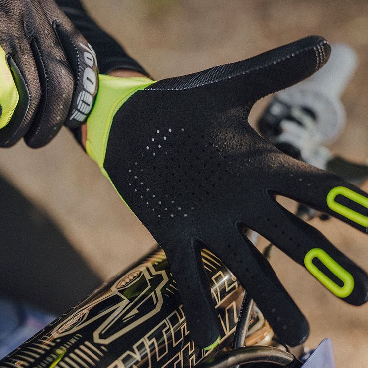 100% ITRACK Gloves Black/Fluo Yellow