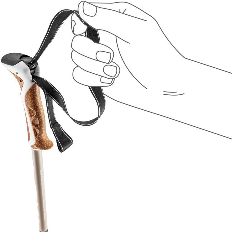 LEKI Khumbu Lite 90-125 cm, pale clay light-black-white