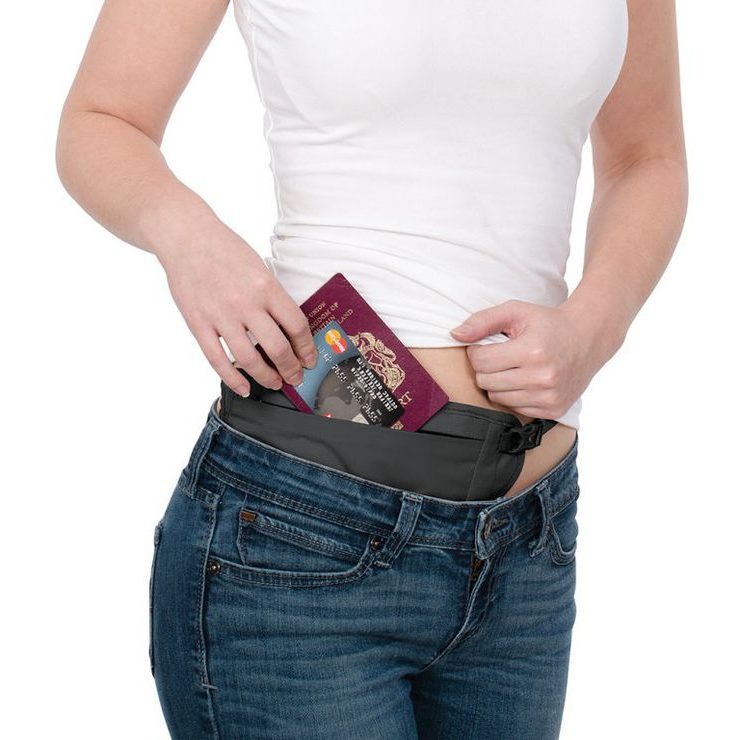 PACSAFE V100 WAIST WALLET grey