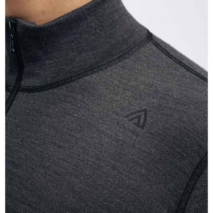 ACLIMA WarmWool mockneck M's Marengo/Jet Black