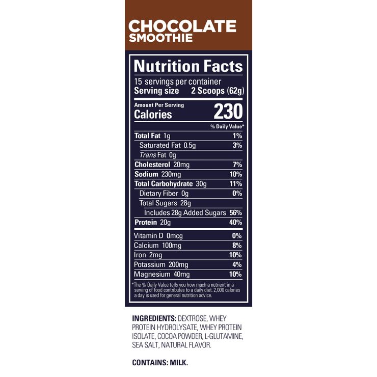 GU Roctane Recovery Drink Mix 930 g Chocolate Smoothie