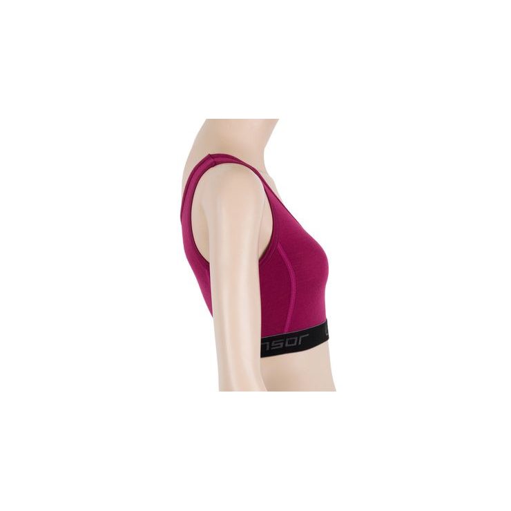 SENSOR MERINO ACTIVE dámská podprsenka lilla