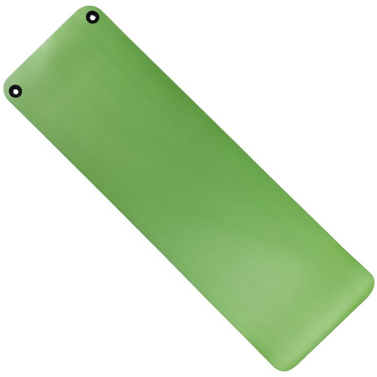 YATE Podložka fitness NBR s dvěma otvory na zavěšení 183×61×1 cm zelená